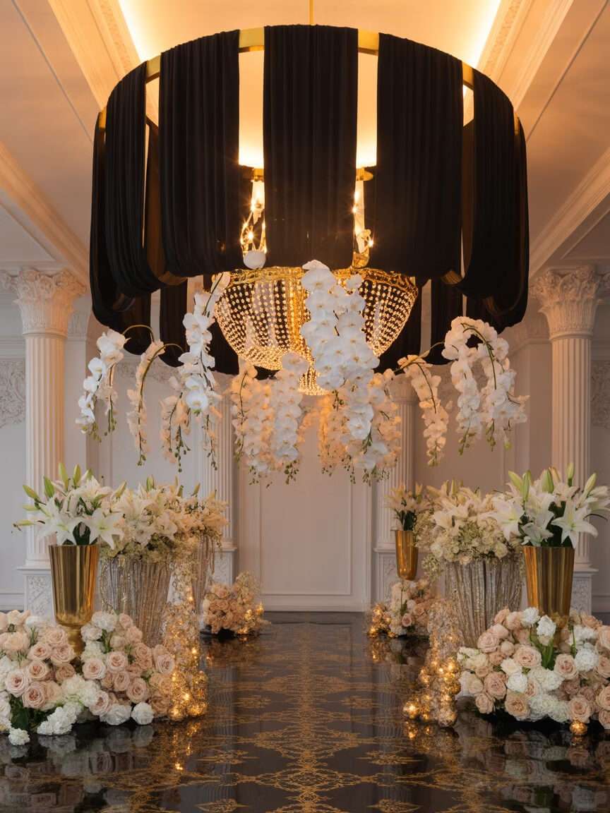 Luxury event design mood board - Indian decor trends