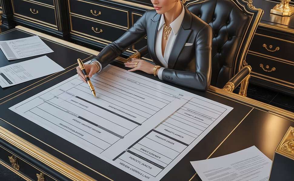 Woman planning event on paper - Event Management Course Mumbai